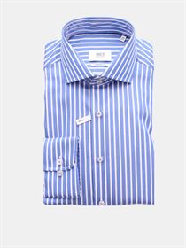Eterna premium by1863 skjorte lyseblå bred stribet. Modern Fit 3360 12 X682